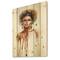 Designart - Portrait of African American Woman XIII - Modern Print on Natural Pine Wood